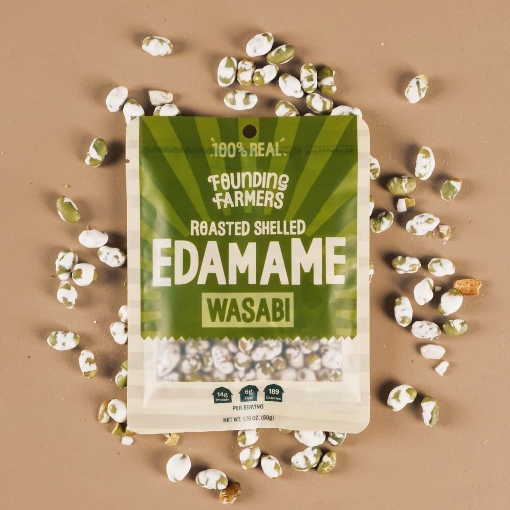 Founding Farmers Roasted Edamame in Wasabi 50g