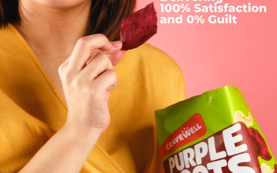 Cravewell Purple Roots Sour Cream & Onion: Healthier Snacking Redefined